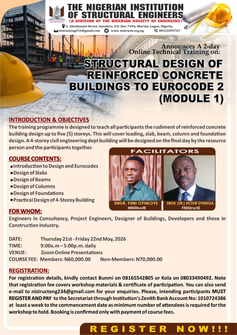 Structural Design of Reinforced Concrete Buildings to Eurocode 2 (Module 1)